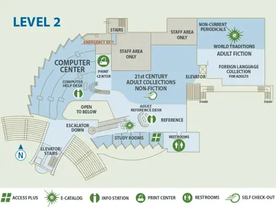 Library Map | Cerritos Library
