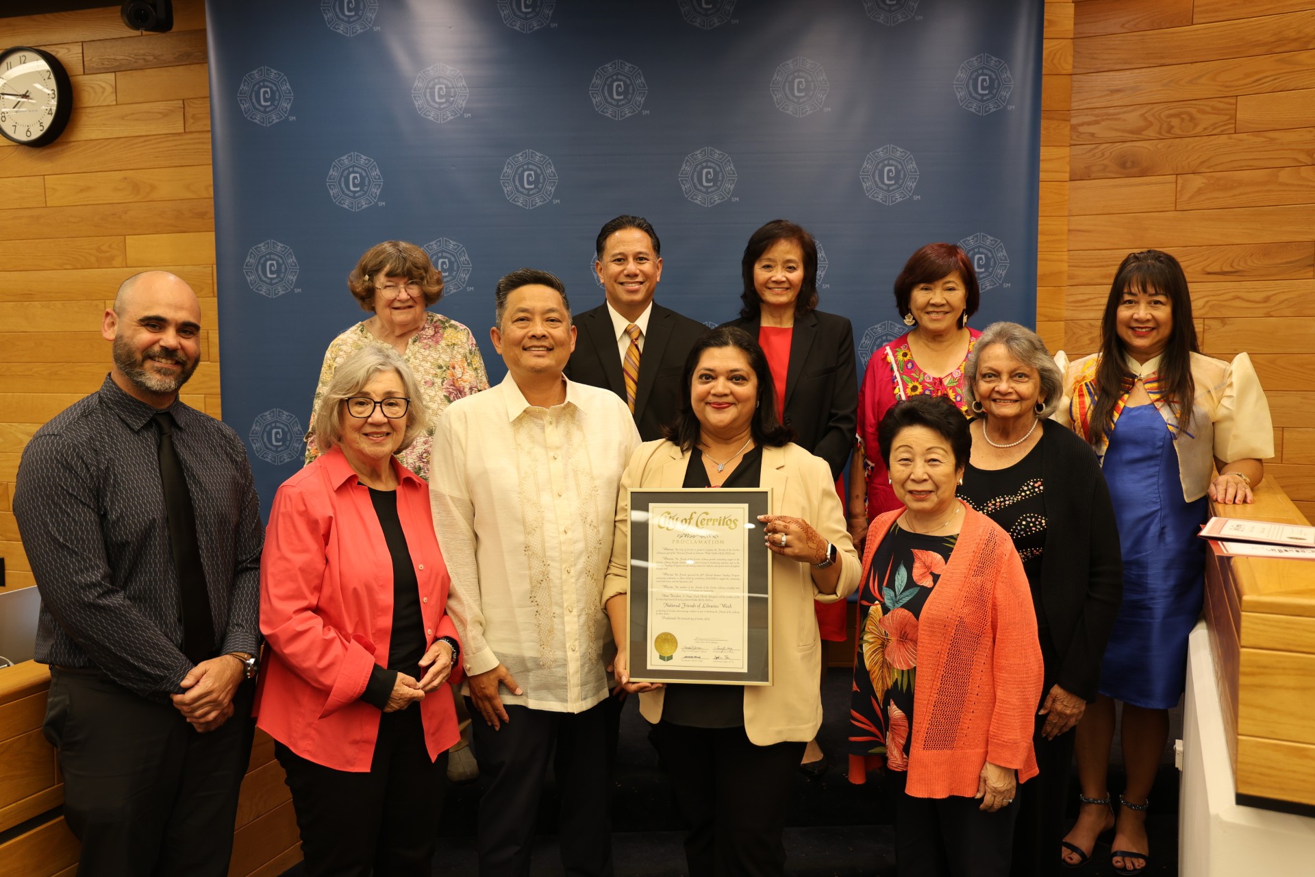 Cerritos Council Proclamation Friends of the Library 2025