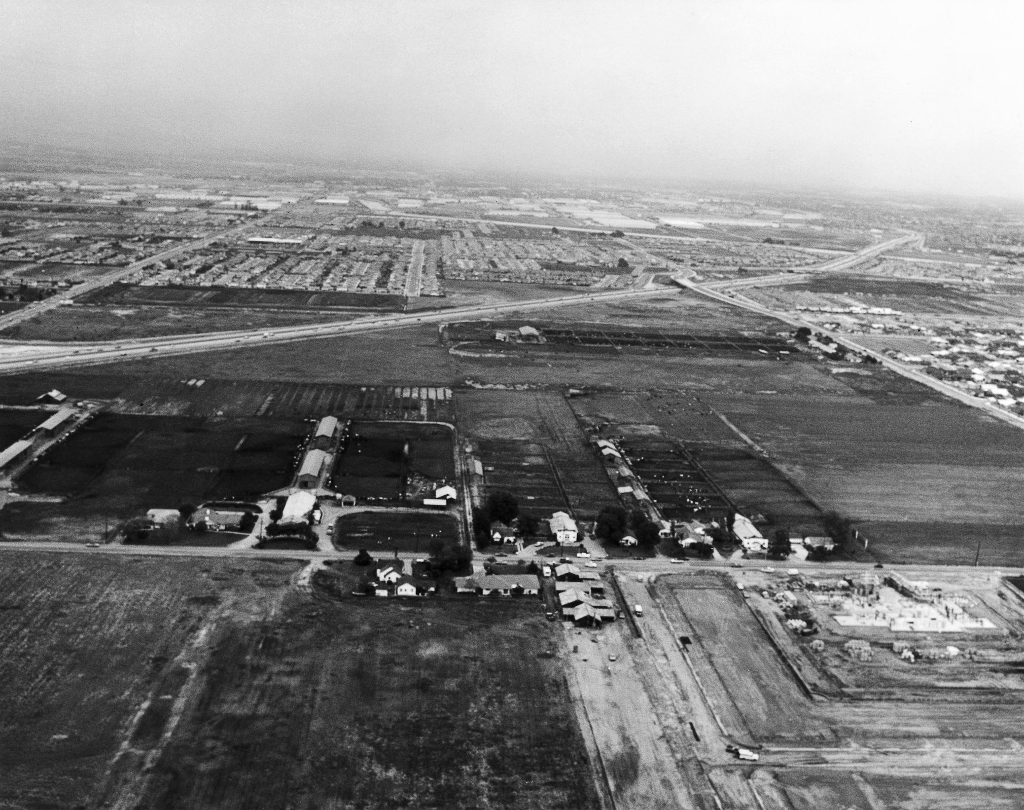 Aerial photo shows Bloomfield Avenue